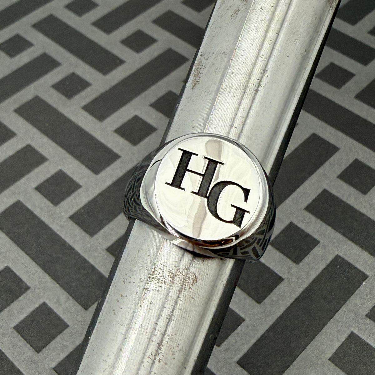 Simple Design Stainless Steel Signet Ring