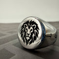 Zodiac Stainless Steel Signet Ring
